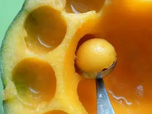 Melon with port sorbet : Photo of step #2