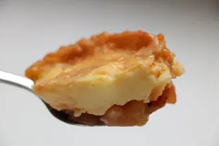 Caramelized pear custard tart