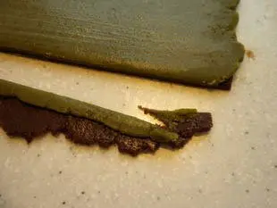 Chocolate and matcha tea biscuits : Photo of step #11