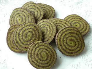Chocolate and matcha tea biscuits : Photo of step #17