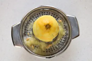 Lemon and grated apple tart