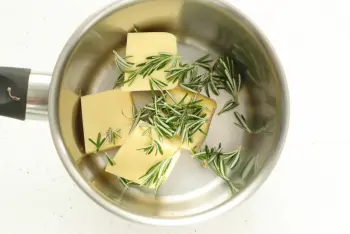 Shortbread tart with sweet apricots and rosemary : Photo of step #26