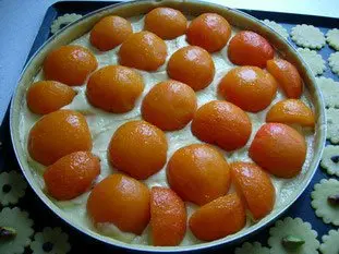 Apricot and almond cream tart