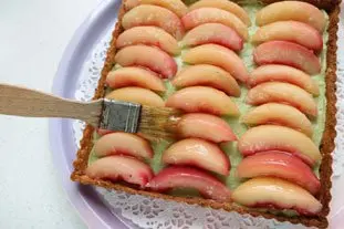 Peach and green tea tart : Photo of step #7