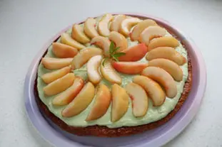 Peach and verbena feuilleté