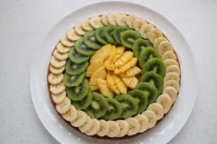 Exotic fruit tart