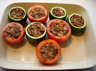 Stuffed tomatoes and courgettes : Photo of step #17
