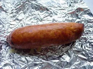 Sausage in brioche