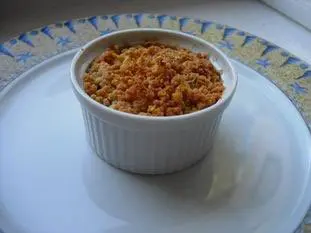 Sausage mushroom and cheese crumble