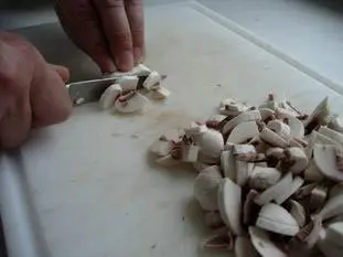 Sausage mushroom and cheese crumble : Photo of step #3