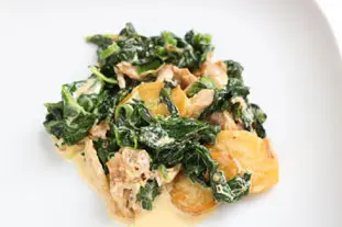 Chicken with spinach in a cream sauce  : Photo of step #26