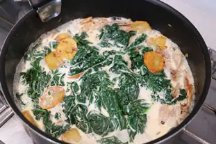 Chicken with spinach in a cream sauce  : Photo of step #7