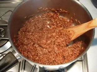 Red rice pannequets : Photo of step #5