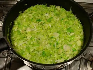 Crispy rolls with chicken and leek : Photo of step #3