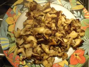 Sliced chicken with mushrooms and broccoli : Photo of step #7
