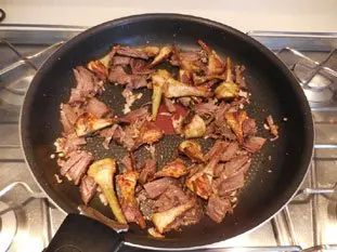 Artichokes with beef : Photo of step #5