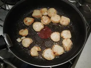 Scallop and leek pancakes : Photo of step #2