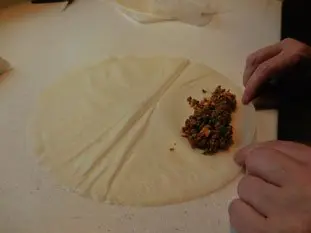 Algerian brik rolls : Photo of step #6