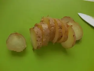 Potatoes with smoked salmon : Photo of step #1
