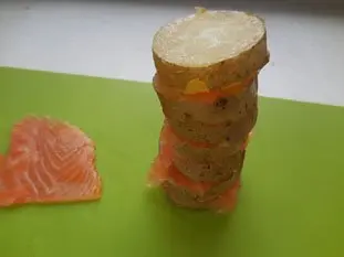 Potatoes with smoked salmon : Photo of step #3