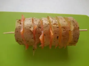 Potatoes with smoked salmon