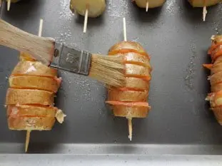 Potatoes with smoked salmon : Photo of step #6