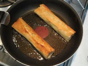 Crispy potato and mushroom brik rolls : Photo of step #12