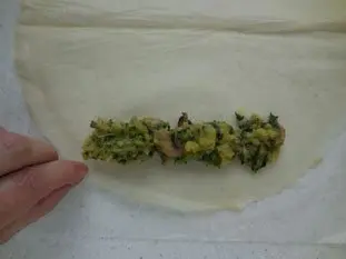 Crispy potato and mushroom brik rolls : Photo of step #7