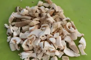 Mushroom and artichoke omelette : Photo of step #3