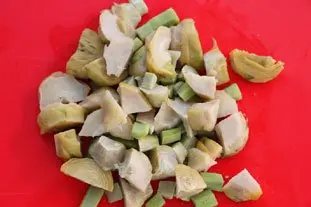 Mushroom and artichoke omelette : Photo of step #4