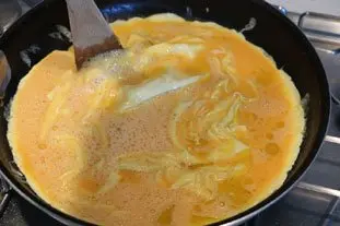 Mushroom and artichoke omelette