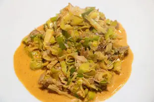 Tandoori-flavoured chicken with leeks : Photo of step #8