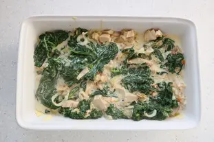 Gratin-style spinach and chicken omelette  : Photo of step #10