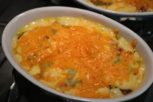 Purple artichokes in a cheesy gratin