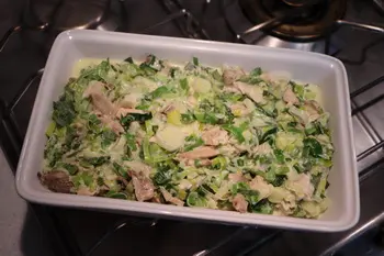 Gratin of leeks with Morbier cheese : Photo of step #10