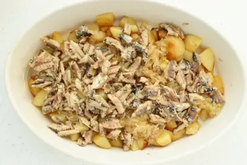 Sardine and potato gratin : Stage 9