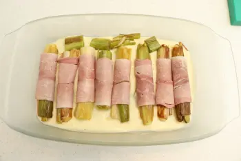 Leeks with ham : Stage 13