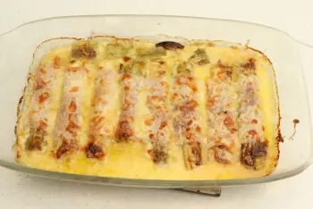 Leeks with ham : Stage 15