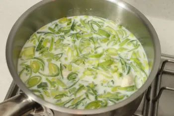 Leeks with ham : Stage 7