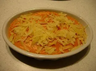 Potimarron (chestnut pumpkin) "au gratin" : Photo of step #6