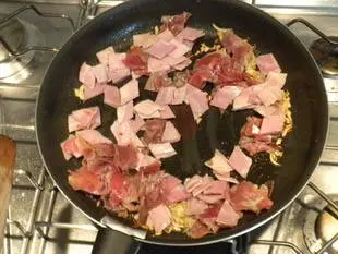 Potato and two ham gratin : Photo of step #2