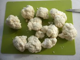 Sliced cauliflower with 3 cheeses : Photo of step #2