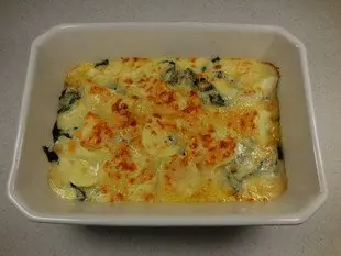 Spinach and hard-boiled egg gratin : Photo of step #5