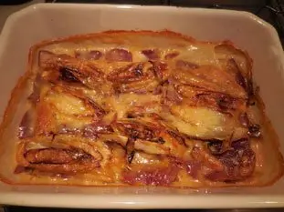 Endive gratin with cancoillotte