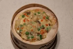 Baked Mont d'Or with diced mixed vegetables