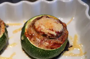 Quick stuffed courgettes