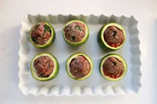 Quick stuffed courgettes