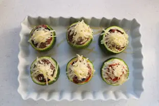 Quick stuffed courgettes