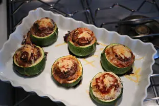 Quick stuffed courgettes : Photo of step #6