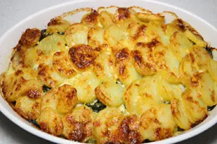 Creamy spinach and potato gratin : Photo of step #8